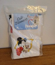 FACTORY SEALED RARE 1984 Mickey Minny Disney Babies Dundee Crib Blanket 40 45