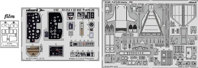EDU-32943 Eduard 1/32 Aircraft- P47D20 Interior for TSM (Painted)