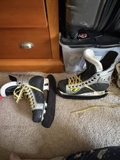 Graf Supra 735 Senior Ice Hockey Skates Black/Silver Replaceable Steel