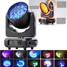 19x20W RGBW 4in1 LED Moving Head Light DMX Zoom Wash DJ Party Bar Disco
