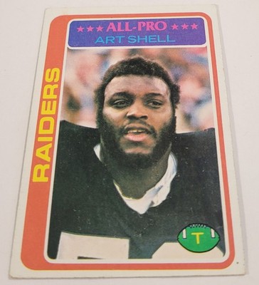 1978 Topps #460 Art Shell Oakland Raiders EX