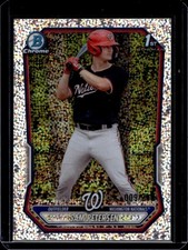 2026 Bowman Sam Petersen Chrome Speckle Refractor 1st Prospect #/299 Nationals