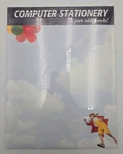 Gibson 20 Sheets Computer Stationary  ~ Balloons Girl - New 2 Pks.