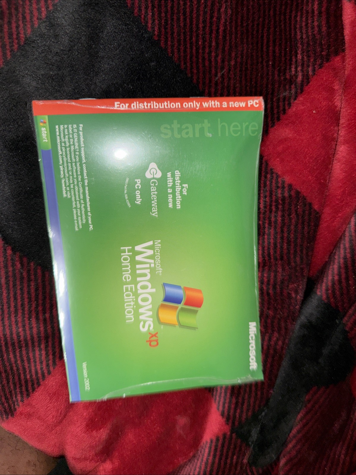 SEALED Dell Microsoft Windows XP Home Edition O/S 2002 Reinstallation CD (WTF37)
