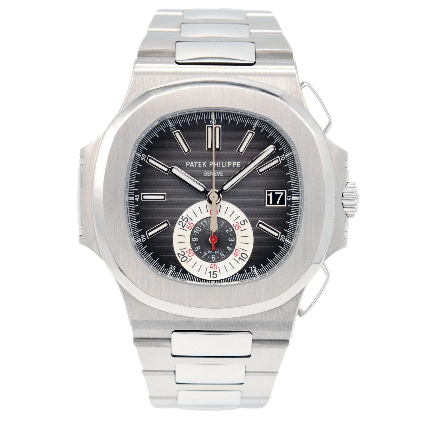 Patek Philippe Nautilus 5980/1A-014 Stainless Steel Black Dial Men's Watch 2014