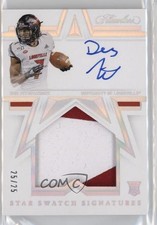 2021 Flawless Collegiate Star Swatch Signatures 25/25 Dez Fitzpatrick Auto 7eo