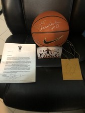 Wilt Chamberlain, 3 Signatures, Signed press pass, Signed tournament book