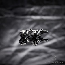 Montblanc Mens Accessories Sartorial Cufflinks Stainless Steel Knot 118611