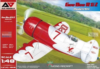 MDVAAM4808 1:48 Modelsvit A&A Models Gee Bee R1/2 Model 1934