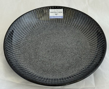 Image of Mason Cash Reactive Linear 23cm Dark Grey/Black Pasta Bowls - Set of 4 - RRP £32