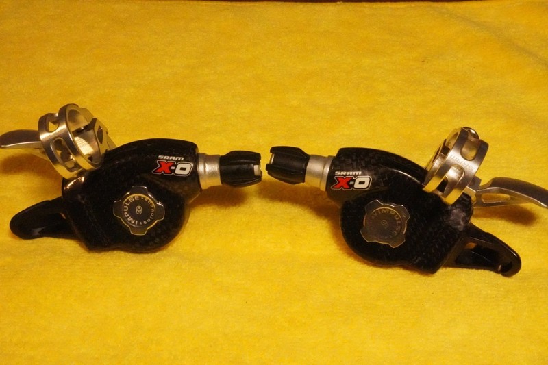 SRAM X0 Shifters 9 3 Speed 3x9 Carbon Fibre XO Shifter Set