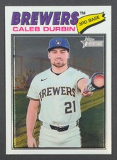 Caleb Durbin #109 2026 Topps Heritage Chrome 