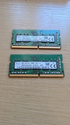 16GB (2x8GB) SK Hynix Arbeitsspeicher 1Rx16 PC4-3200AA HMA851S6CJR6N SO-DIMM RAM