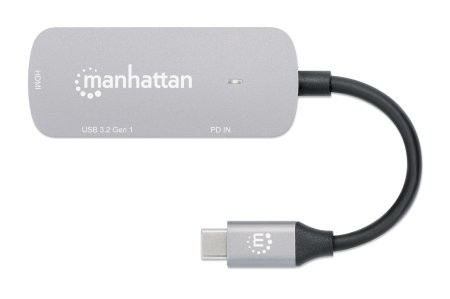Manhattan Usb-C Dock/Hub Ports X3: Hdmi Usb-A And Usb-C With Power Delivery 100W