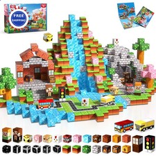 Magnetic Blocks 200 PCS 8in Magneverse 0.8in Toys Building Cubes Stacking STEM