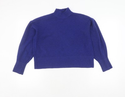 Glassons Pullover Pulli Damen blau XS mit Stehkragen