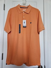 NWT Men's IZOD Sportswear Advantage Performance Polo Autumn Sunset Sz Large