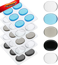 Fiada 30 Pieces Drum Dampeners Gels 30, Transparent White, Black, Blue, Gray