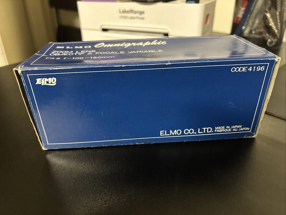 Lente zoom proyector de diapositivas omnigráficas Elmo 1:3,5 f=100~150 mm NOS Foto 3 de 4