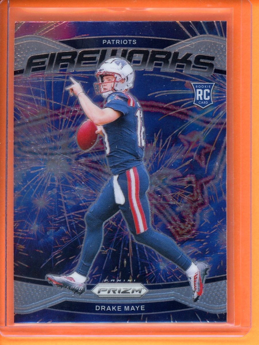 Drake Maye Fireworks Rookie 2024 Panini Prizm #22