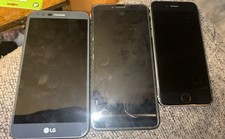 Phone lot for parts iPhone 6s , LG-TP450 , And TCL T430w. Screens Good On All