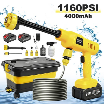 #ad Cordless Pressure Washer Battery Powered 1160PSI Cordless Power Washer 6in1 4L $29.90