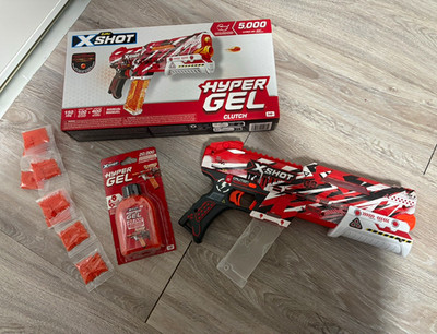 2 Zuru X-Shot Hyper Gel Clutch Blaster mit Hyper Gel 20.000 