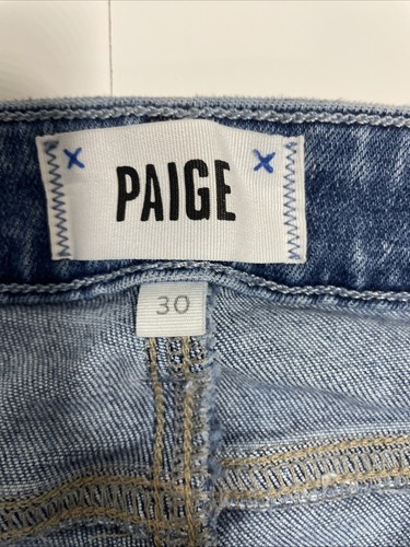 Paige Jeans Womens 30 Blue Denim Amber Straight Leg Jean - Picture 9 of 12