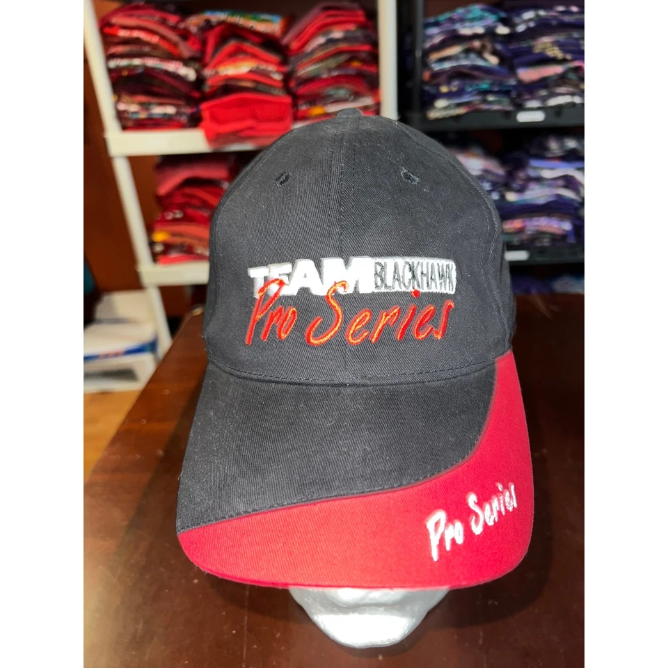 Blackhawk Hat Team Black Hawk Pro Series Black Red Cap Headwear - Image 2 of 4