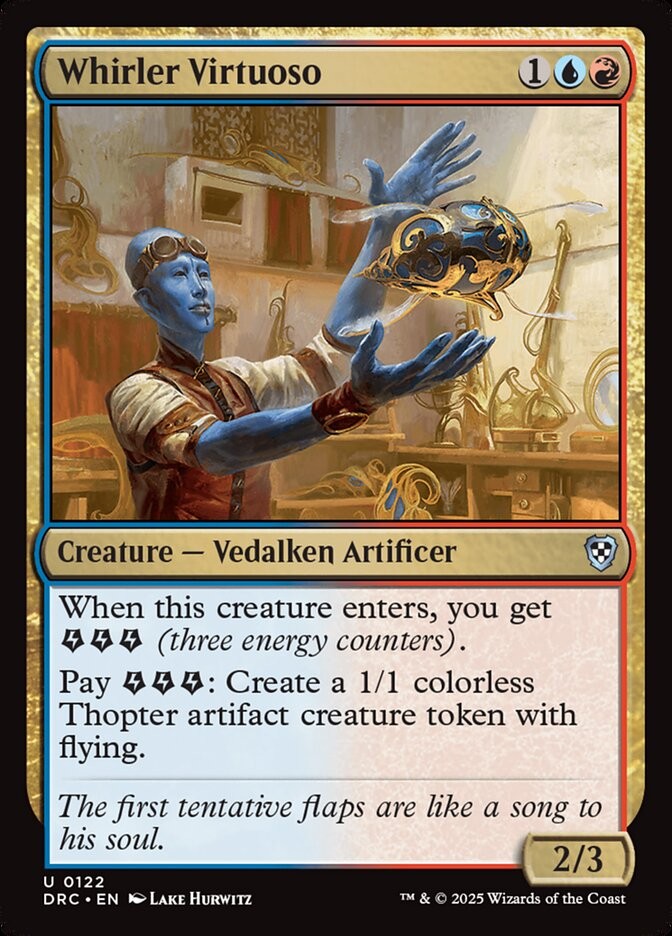 MTG Magic the Gathering Whirler Virtuoso (122/226) Aetherdrift Commander NM