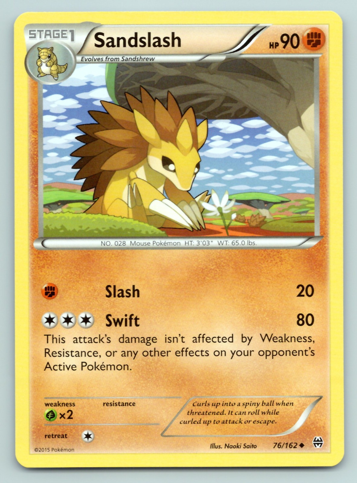 Pokemon Sandslash XY - BREAKthrough BKT 76/162 LP
