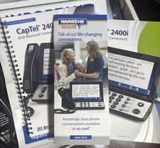 CapTel 2400i Large Touch-Screen Captioned Telephone with 40dB Amplification