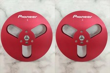 New One Pair Pioneer red 7'' Tape Reel Light Metal Aluminum Take Up Reel