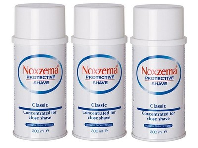 NOXZEMA Classic Rasierschaum 3x 300ml Spender (weiß) - dreierpack
