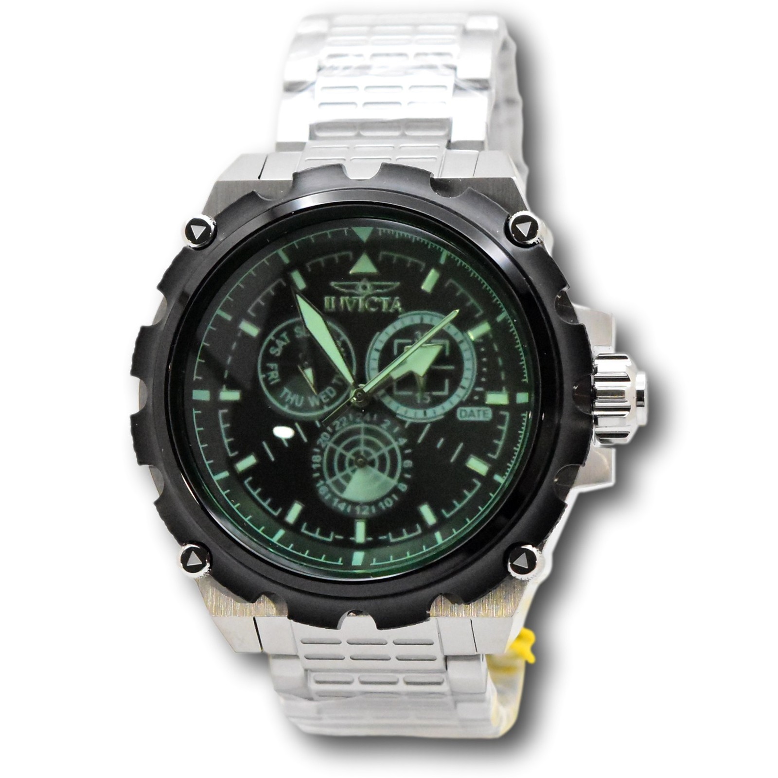 Invicta Coalition Forces Radar Command Men's 50mm Green Tint Crystal Watch 49199