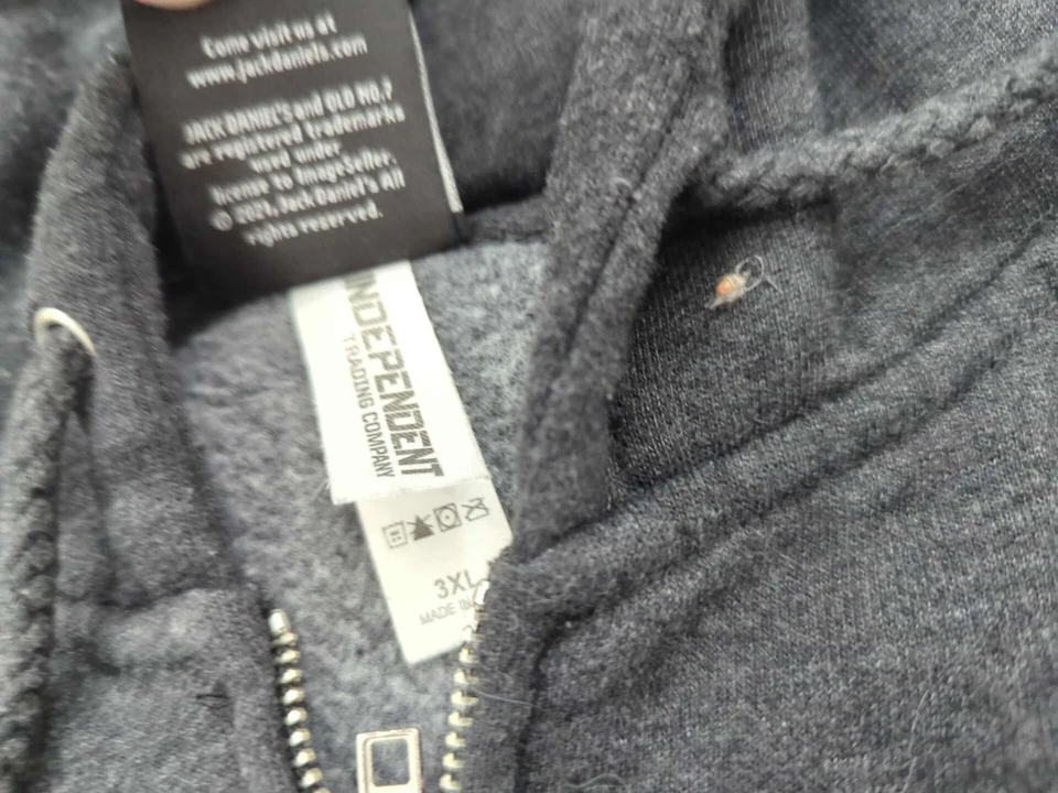 Jack Daniels Sudadera con Capucha Para Hombres 3XL Cremallera Completa Sudadera Tennessee Whisky 1866 Foto 4 de 4