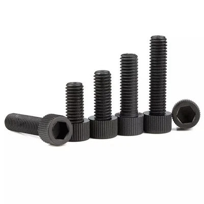 Kunststoff Zylinderschrauben Innensechskant Schwarz Nylon DIN 912 M3 M4 M5 M6 - Bild 1 von 4
