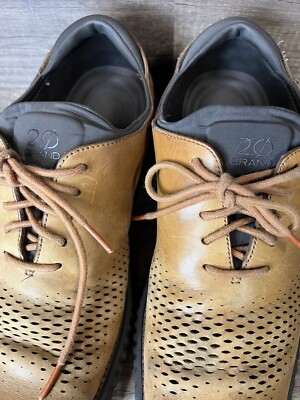 Cole Haan Mens 11 2.ZEROGRAND Lined Laser Wingtip Oxford Tan  display picture 1