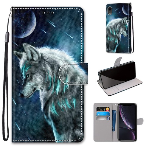 For Various Phone Case Magnet Flip Wolf Leather Card Slot Wallet Stand Covers - Picture 10 of 19