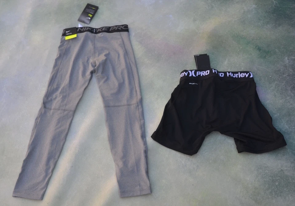 Nike Pro Training Pants Size Boys S & Hurley Pro Light Shorts Size Boys L. - Image 2 of 4