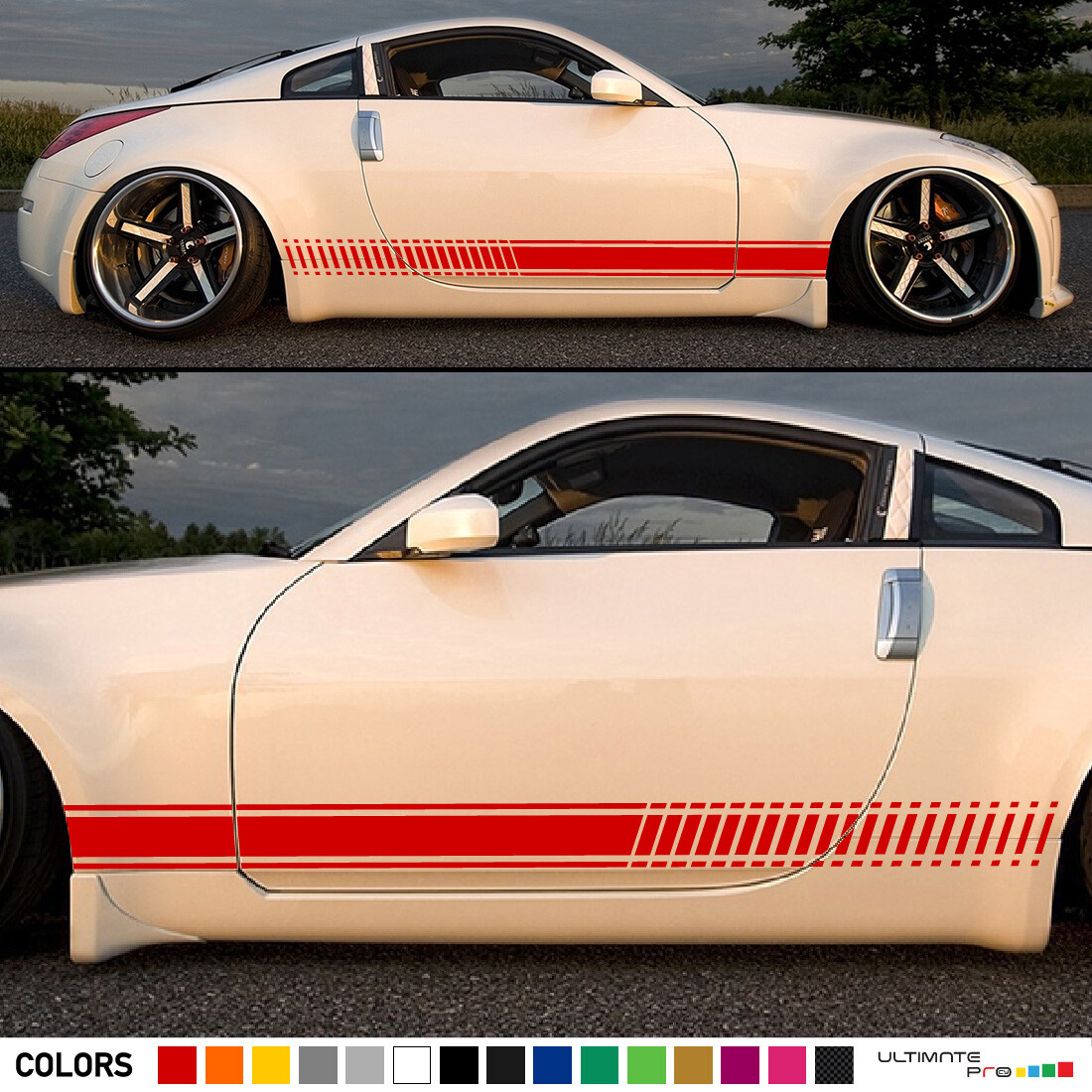 Sticker Decal Graphic Stripe Kit for Nissan 350 Z Mirror Cover