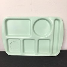 Lot Of 12 Vistron Prolonware 9853 Green Lunch Tray Vintage Melmac Melamine