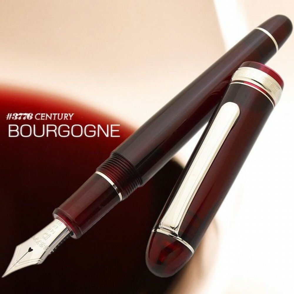 Platinum #3776 CENTURY Fountain Pen Bourgogne Rhodium C Nib PNB