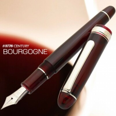 Platinum #3776 CENTURY Fountain Pen Bourgogne Rhodium SF Nib PNB-18000CR#71-0