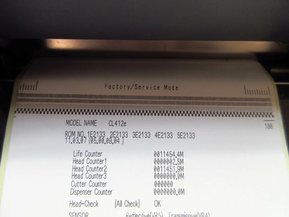 SATO CL412E Thermal Label Drucker DT/TT 203 Dpi 104MM Parallel - 11454,4 METERS - Bild 2 von 4