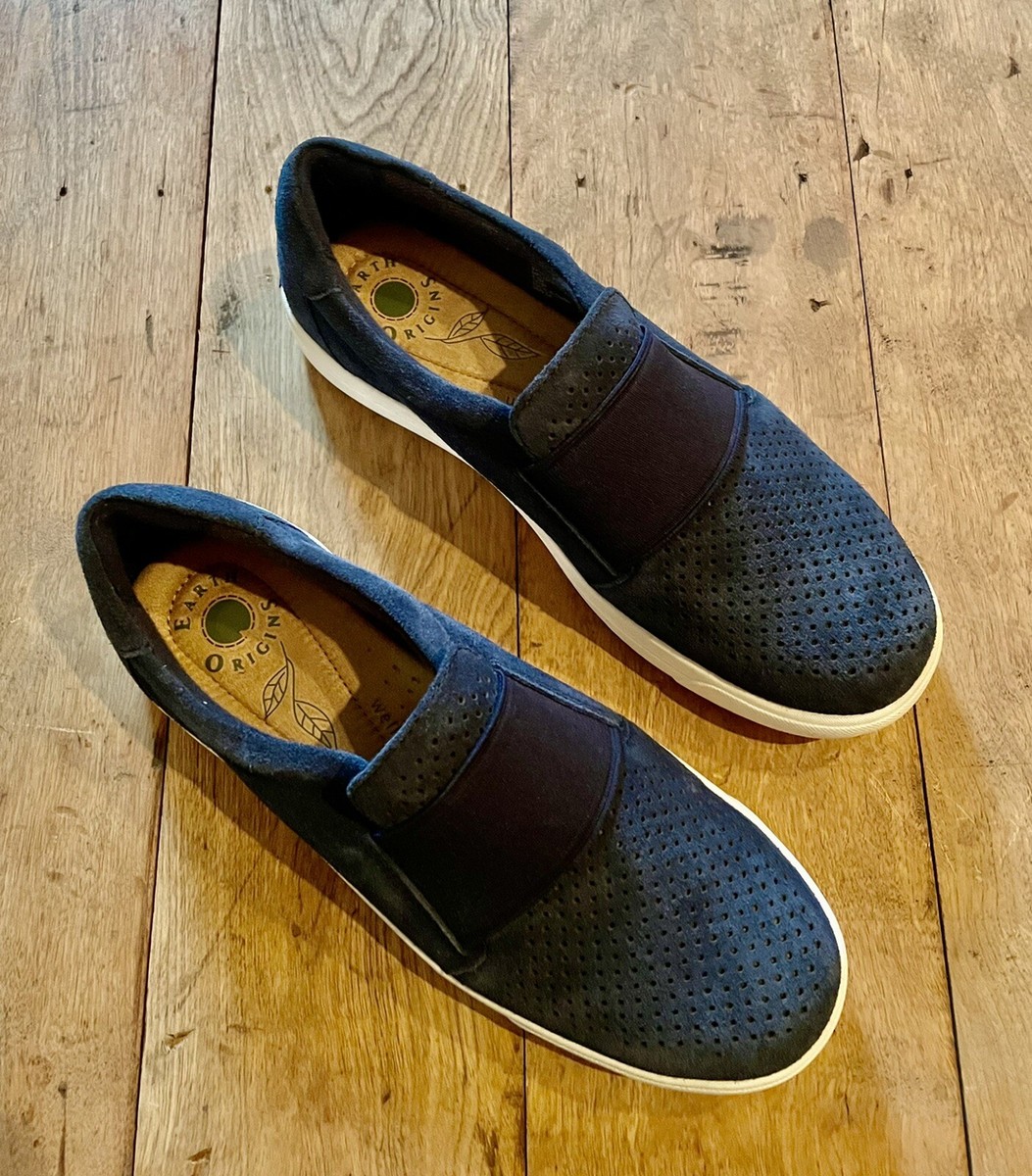 Earth Origins “Melissa” Suede Leather Fashion Sneakers/Slides - Main Image