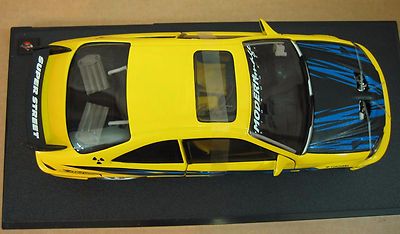 未開封 1/18 Hot Wheels Honda Civic イエロー Hot Wheels Honda Civic Exclusive Super Street Edition Yellow