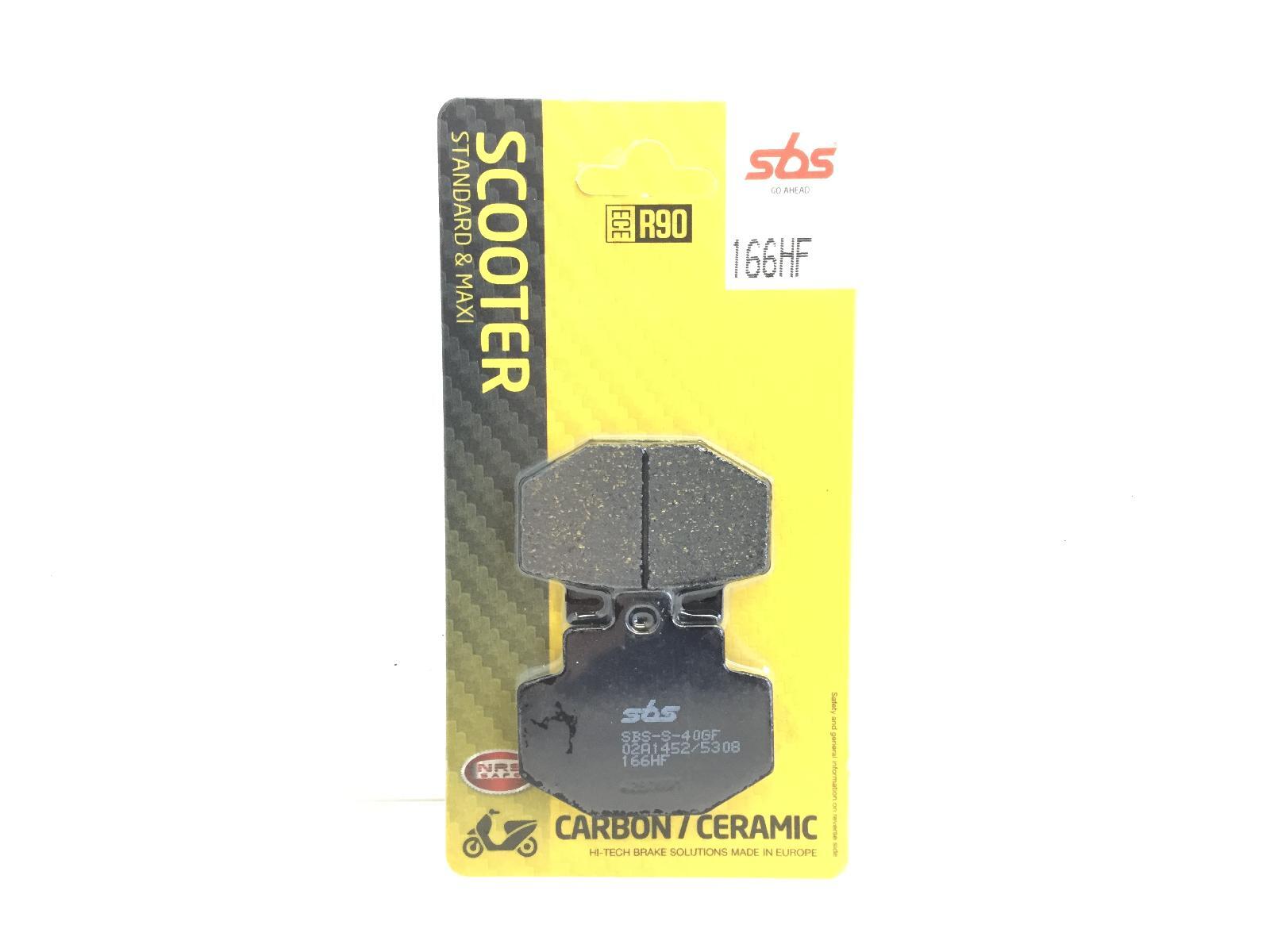 PASTIGLIE FRENO SBS 166 HF PIAGGIO HEXAGON SUPER GTX 12 (M2000002) 125 2001 2002