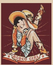 Betty Boop Rodeo Girl Counted Cross Stitch Chart No. 10-89 