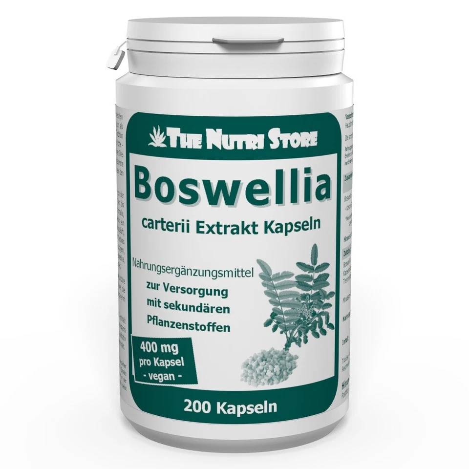 Boswellia carterii Weihrauch 400 mg Extrakt vegane Kapseln 200 Stk. (07779529)
